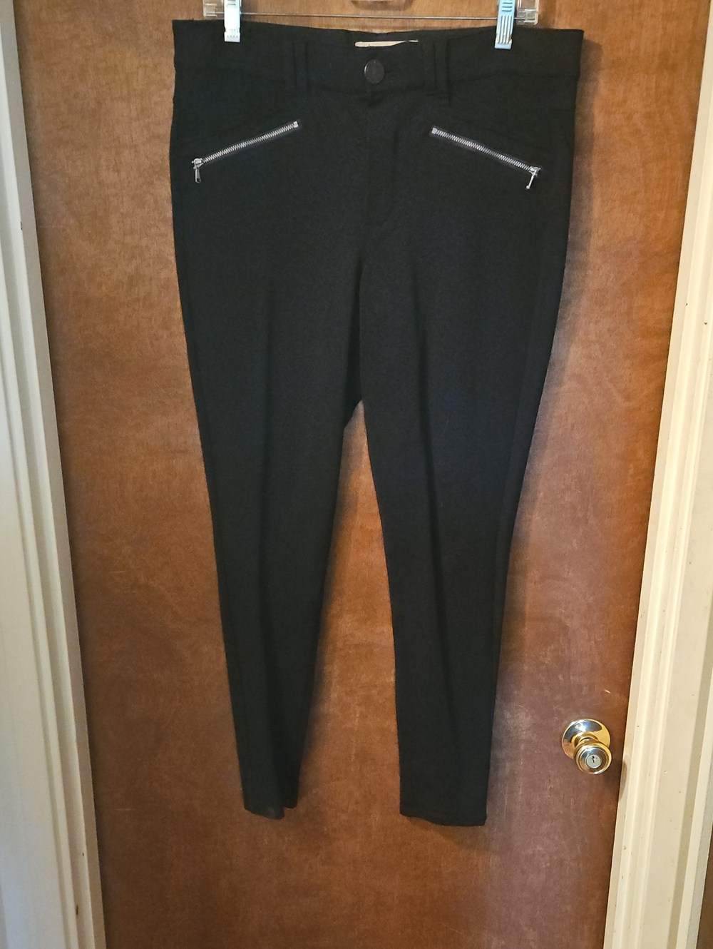 Democracy Black Waistband Ponte Pants